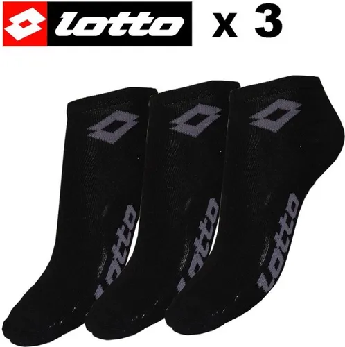 Lotto - 3 Paar - Sneakersokken - Sport sokken - Zwart