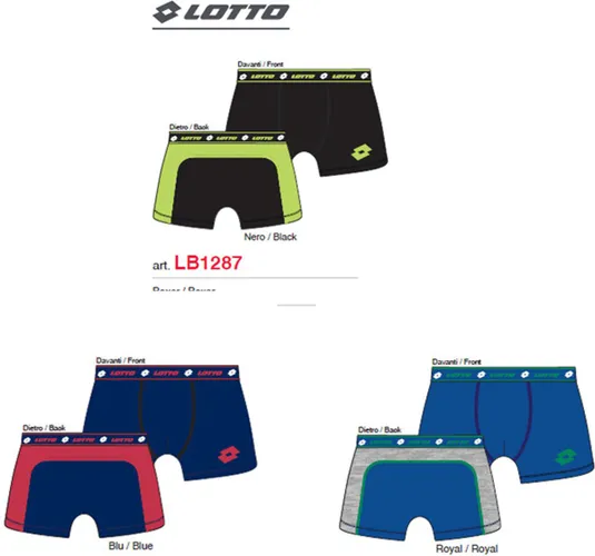 Lotto set van 3 boxers in diverse kleuren - katoen en elastaan