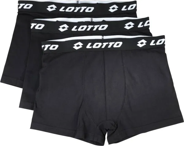 Lotto set van 3 boxers voor mannen - katoen - Kleur donker grijs