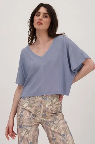 Louise Lichtblauw glitterend T-shirt