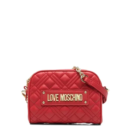 Love Moschino Borsa Quilted PU Rosso