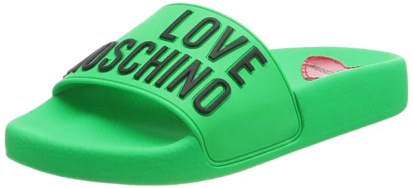 Love Moschino Dames Ja28052g1gi1381035 Slippers Neon Green