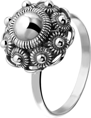 Lucardi Dames Ring met Zeeuwse knoop - Ring - Cadeau - Moederdag - Echt Zilver - Zilverkleurig