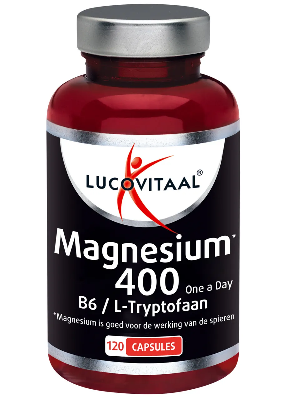 Lucovitaal Magnesium 400 met Vitamine B6 & L-Tryptofaan Capsules