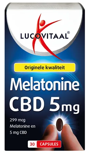 Lucovitaal Melatonine CBD 5 Mg Capsules