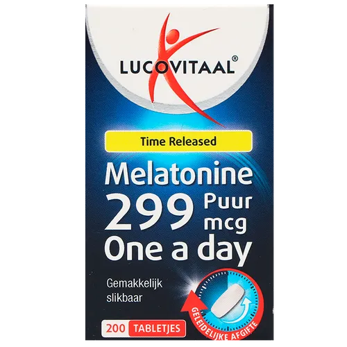 Lucovitaal Time Released Melatonine 299mcg - 200 tabletjes