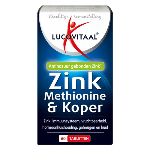 Lucovitaal Zink Methionine & Koper Tabletten
