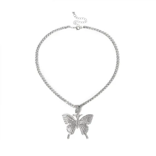Lumici® | Crystal Butterfly Ketting - Kristallen Vinder Ketting - Zomer - Bloemen - Buitenleven - Insecten - Necklace - Cadeau Voor Vrouwen - Moederda...