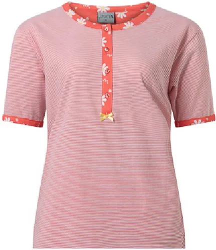 Lunatex tricot dames nachthemd Korte mouw - 224146 - M - Roze