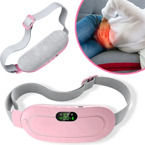 Luxe Menstruatie Warmteband - Inclusief Gratis E-book - Massagekussen - 3 Warmtestanden - Triltechnologie - Menstruatieband - Roze