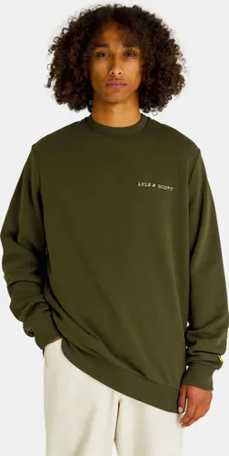 Lyle & Scott Embroidered Crew Neck Sweatshirt - Groen - XL