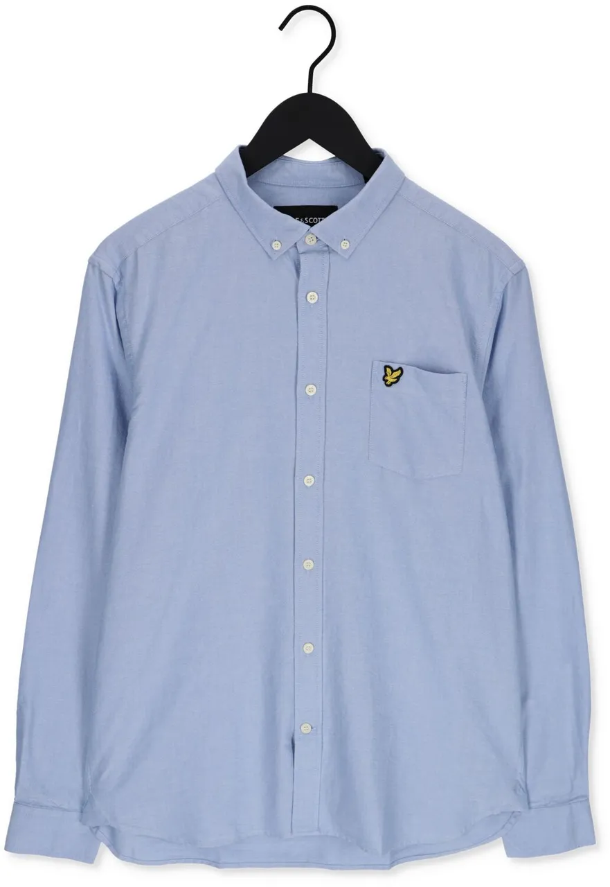 LYLE & SCOTT Heren Hemden Regular Fit Light Weight Oxford Shirt - Lichtblauw