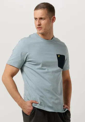LYLE & SCOTT Heren Polo's & T-shirts Contrast Pocket T-shirt - Blauw