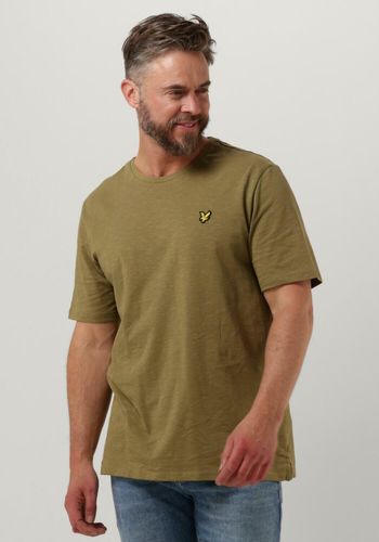 LYLE & SCOTT Heren Polo's & T-shirts Slub T-shirt - Olijf