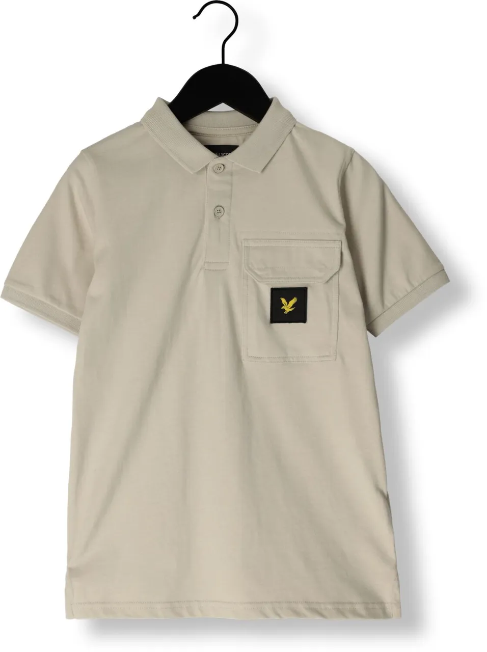 LYLE & SCOTT Jongens Polo's & T-shirts Jersey Pocket Polo - Lichtgrijs