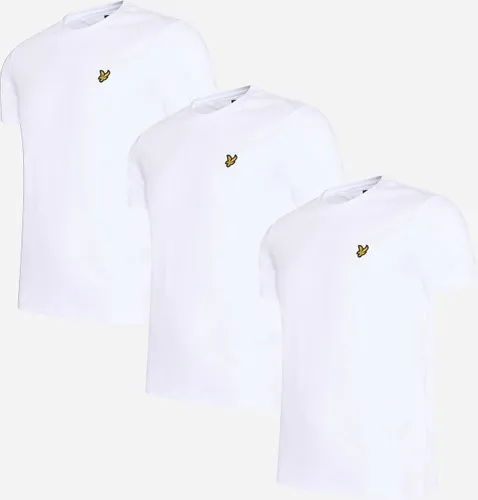 Lyle & Scott Plain t-shirt - white 3 pack