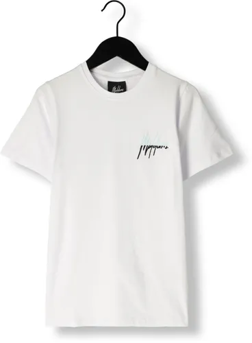 MALELIONS Jongens Polo's & T-shirts Split T-shirt - Wit