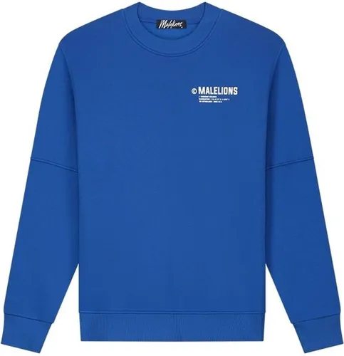 Malelions Workshop Sweater Heren Blauw