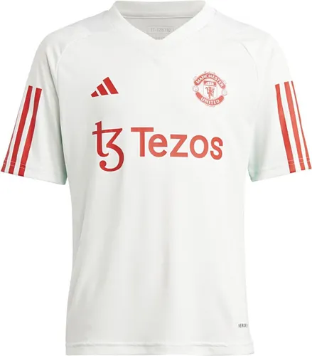 Manchester United Tiro Training Shirt Kids Core White