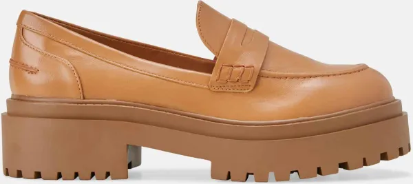 Mangará Dames schoenen Carvalho Geitenleer - 6cm Blokhak - Bruin