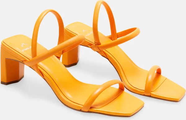 Mangará Dames schoenen Palmito Geitenleer - 6,5cm blokhak - Oranje