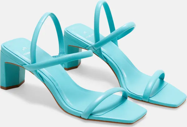 Mangará Dames schoenen Palmito Geitenleer - 6,5cm blokhak - Turquoise
