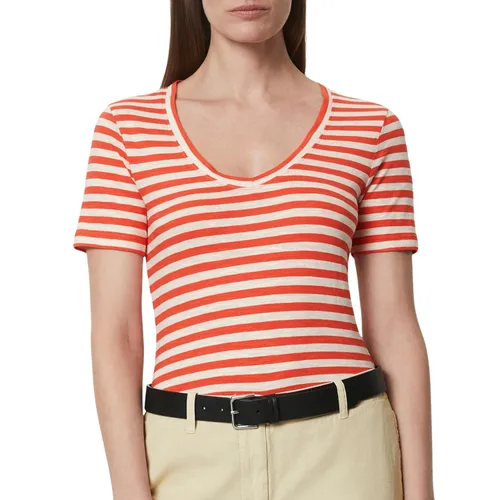 Marc O'Polo Striped V-neck Shirt Dames