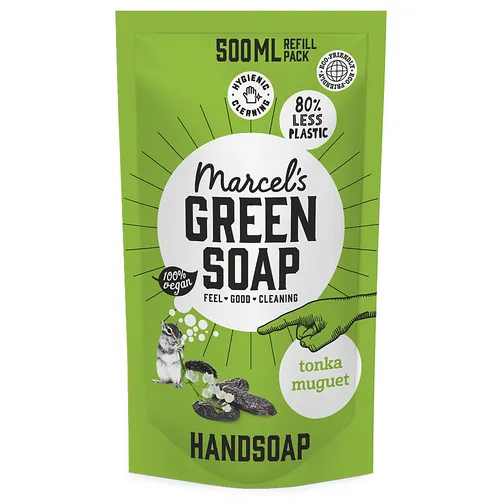 Marcels Green Soap Handzeep Tonka & Muguet Navulling