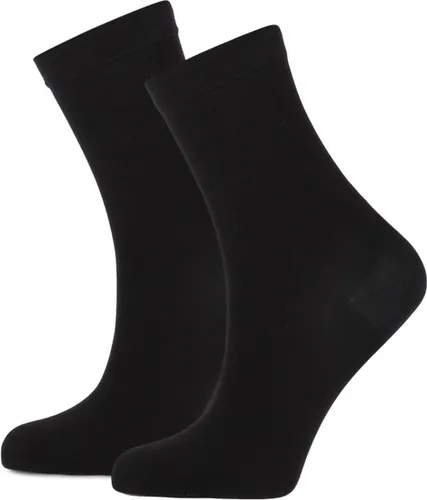 Marcmarcs 2-pack katoenen sokken Ultra Fine - 38 - Zwart