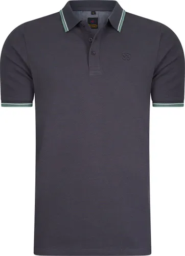 Mario Russo Polo shirt Edward - Polo Shirt Heren - Poloshirts heren - Katoen - L - Antraciet
