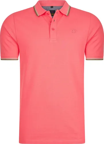Mario Russo Polo shirt Edward - Polo Shirt Heren - Poloshirts heren - Katoen - M - Koraal