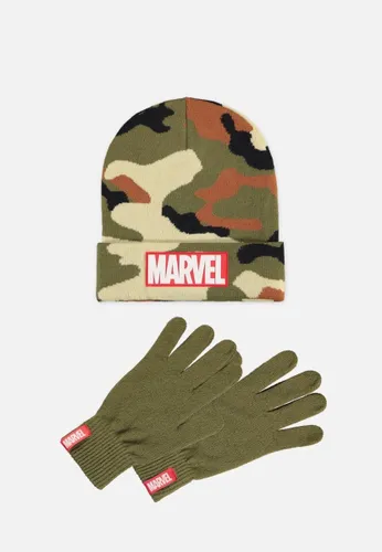 Marvel - Camouflage Muts & Handschoenen Set - Groen/Bruin