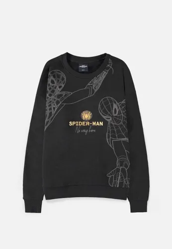 Marvel SpiderMan Sweater/trui -XL- No Way Home Oversized Zwart