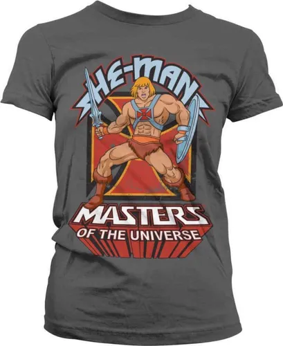 Masters Of The Universe Dames Tshirt -M- He-Man Grijs