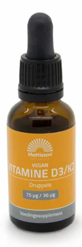 Mattisson Healthstyle Vitamine D3&K2 Vegan Druppels