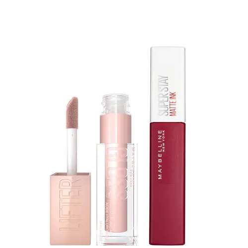 Maybelline Lifter Gloss and Superstay Matte Ink Lipstick Bundle (Diverse Tinten) - 50 Voyager