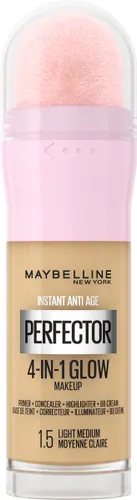 Maybelline New York Instant Anti-Age Perfector 4-in-1 Glow - Light Medium - Primer, Concealer, Highlighter en BB-Cream in één - 20 ml