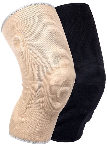 Medidu Premium kniebrace met baleinen - Lichtgewicht (In zwart en beige)