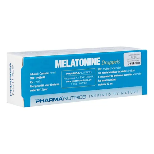 Melatonine Druppels 50ml Pharmanutrics