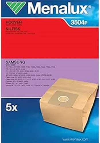 Menalux 3504P Papier 5 Stofzakken voor Samsung sC
