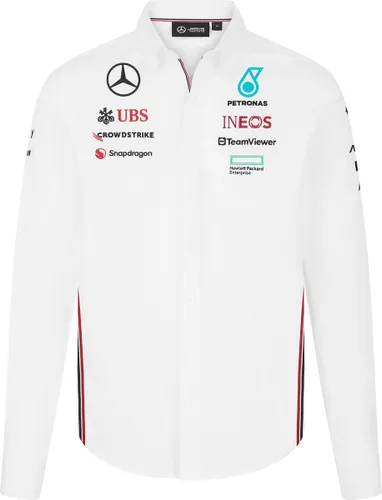 Mercedes Teamline Blouse Wit 2024 XS - Toto Wolff - Lewis Hamilton - George Russel - Formule 1