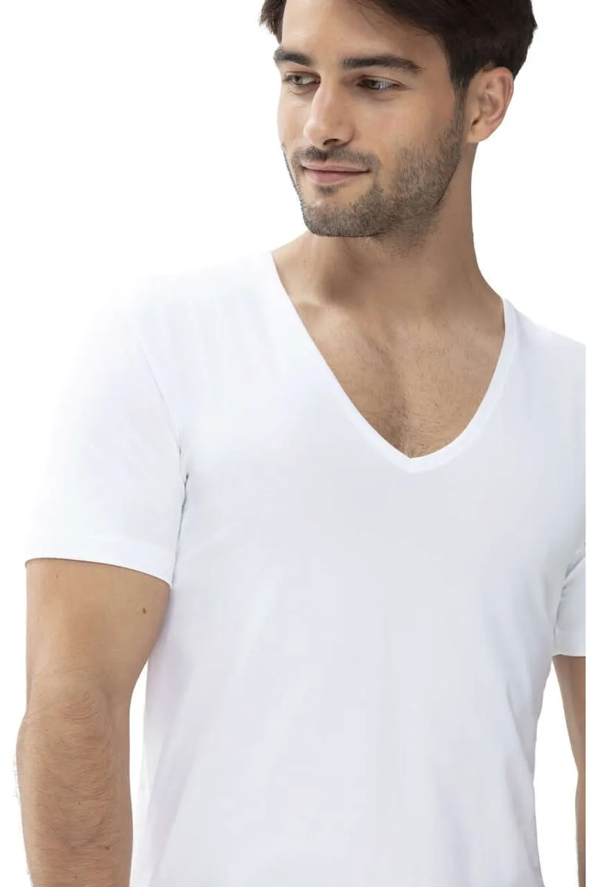 Mey Das Drunterhemd Regular Fit T-Shirt V-hals wit, Effen
