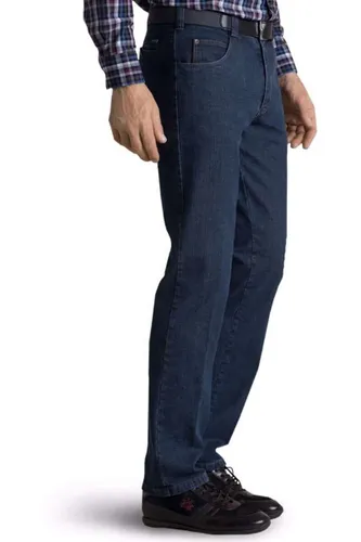 Meyer Regular Fit Jeans blauw, Effen