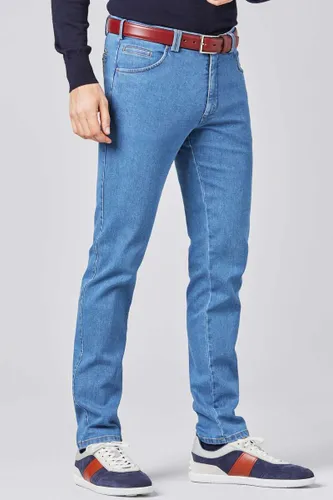Meyer Slim Fit Jeans blauw, Effen