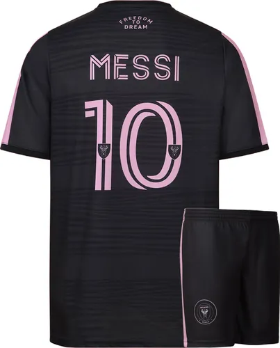 Miami Voetbaltenue Messi - Messi Tenue Uit - 2023-2024 - Voetbaltenue Kinderen - Shirt en Broekje - Jongens en Meisjes - Volwassenen - Heren en Dames