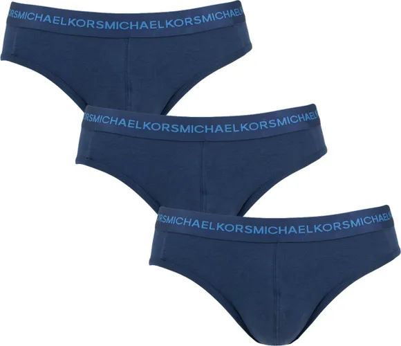 Michael Kors 3P supima slips basic blauw - XXL