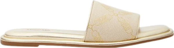 Michael Kors Hayworth Slide Dames Slippers - Natural Pale Gold