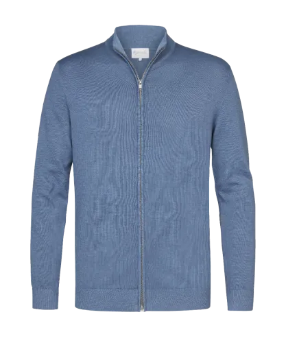 Michaelis Donker blauw vest met zipper
