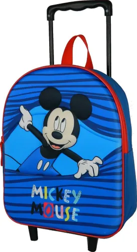 Mickey Mouse peuter trolley rugzak Bleu