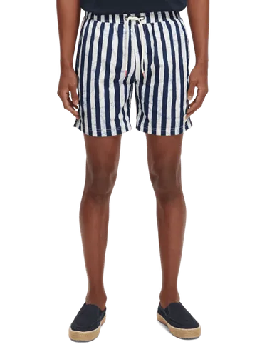 Mid length - Batik stripe Printed swimshort - Maat XXL - Multicolor - Man - Zwemkleding - Scotch & Soda
